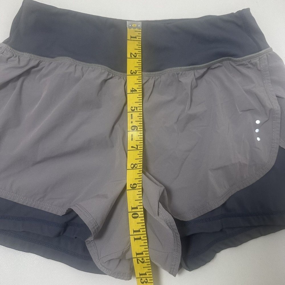 Soothfeel Shorts Womens Medium Gray Running Workout Athletic Biker Yoga Gym - Picture 6 of 8